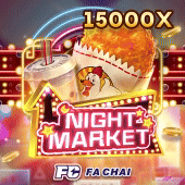 Night Market street food slot art